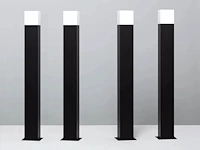 4 x largo 80 buiten lamp dimbaar zwart - afbeelding 1 van  9