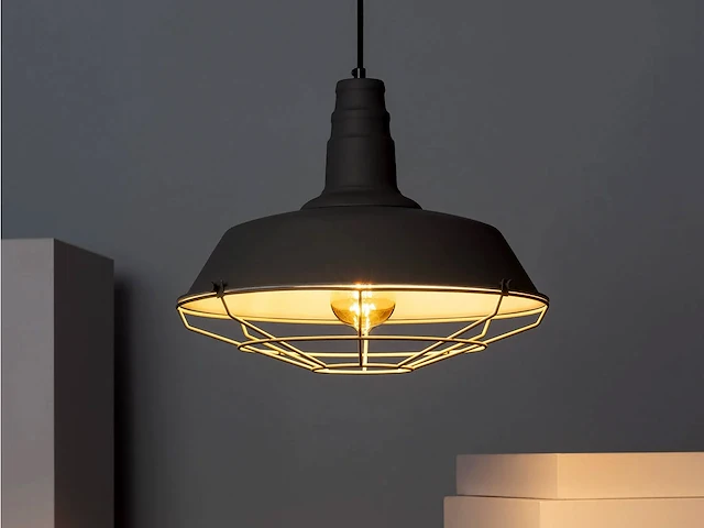 4 x lars loft design hanglamp zwart - afbeelding 1 van  8