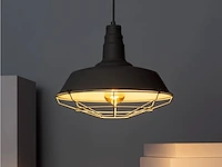 4 x lars loft design hanglamp zwart - afbeelding 1 van  8
