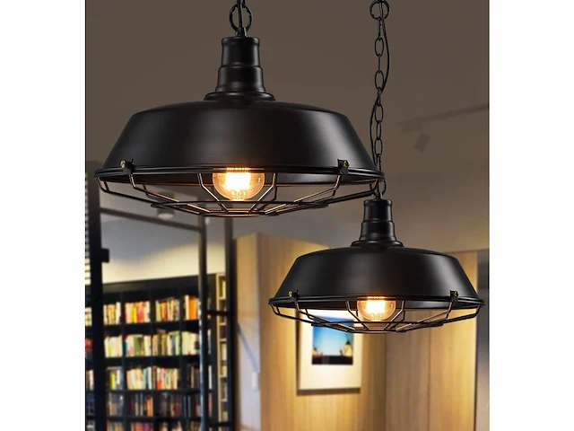 4 x lars loft design hanglamp zwart - afbeelding 4 van  8