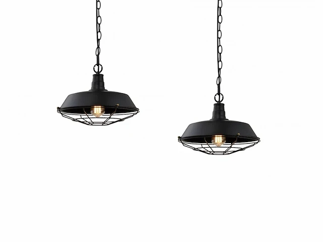 4 x lars loft design hanglamp zwart - afbeelding 8 van  8