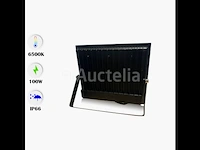 4 x led breedstraler 100w mini smd - 6500k koud wit - afbeelding 1 van  3