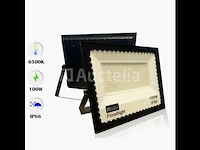 4 x led breedstraler 100w mini smd - 6500k koud wit - afbeelding 3 van  3
