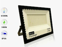 4 x led breedstraler 100w mini smd - 6500k koud wit - afbeelding 4 van  4