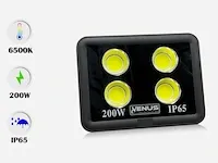 4 x led breedstraler 200w - 6500k koud wit - afbeelding 1 van  5