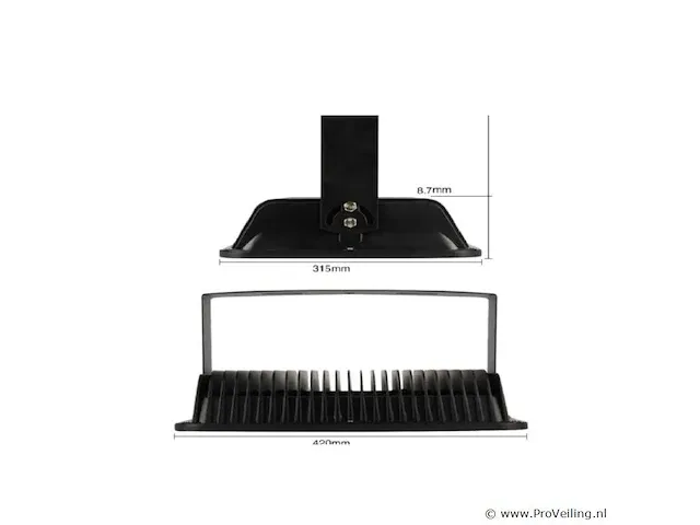 4 x led breedstraler 300w - 6500k koud wit - afbeelding 3 van  5