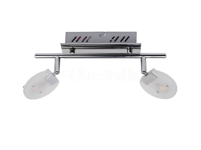 4 x led plafondlamp – 2 spots – hl7162l – 2 x 5w max – 4000k – neutraal wit – zilver - afbeelding 4 van  4