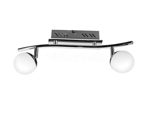 4 x led plafondlamp – 2 spots – hl7182l – 2 x 4w max – 4000k – neutraal wit – zilver - afbeelding 2 van  4