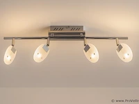 4 x led plafondspot – hl7164l – 5w – 4000k – neutraal wit – zilver - afbeelding 1 van  4