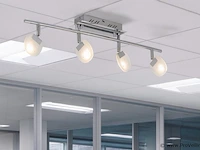 4 x led plafondspot – hl7164l – 5w – 4000k – neutraal wit – zilver - afbeelding 2 van  4