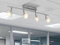 4 x led plafondspot – hl7164l – 5w – 4000k – neutraal wit – zilver - afbeelding 3 van  5