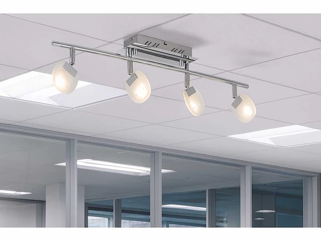 4 x led plafondspot – hl7164l – 5w – 4000k – neutraal wit – zilver - afbeelding 2 van  4