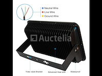 4 x led schijnwerper 300w – 6500k koud wit – ip65 waterdicht – 30.000 lm – cob – buiten/binnen - afbeelding 4 van  5