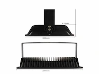 4 x led schijnwerper 300w – 6500k koud wit – ip65 waterdicht – 30.000 lm – cob – buiten/binnen - afbeelding 4 van  5