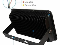 4 x led schijnwerper 300w – 6500k koud wit – ip65 waterdicht – 30.000 lm – cob – buiten/binnen - afbeelding 5 van  5
