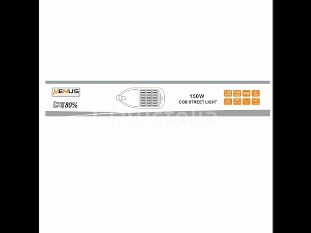 4 x led straatverlichting 150w met sensor - 6500k koud wit - afbeelding 3 van  5