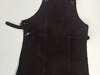 4 x lederen schort - leder - barbecue - bordo - afbeelding 1 van  3