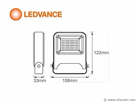 4 x ledvance led breedstraler antraciet - afbeelding 3 van  7