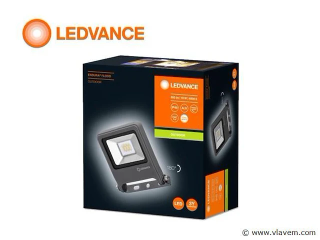4 x ledvance led breedstraler antraciet - afbeelding 6 van  7