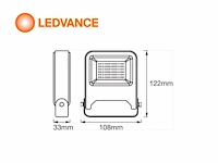 4 x ledvance led breedstraler antraciet - afbeelding 3 van  8