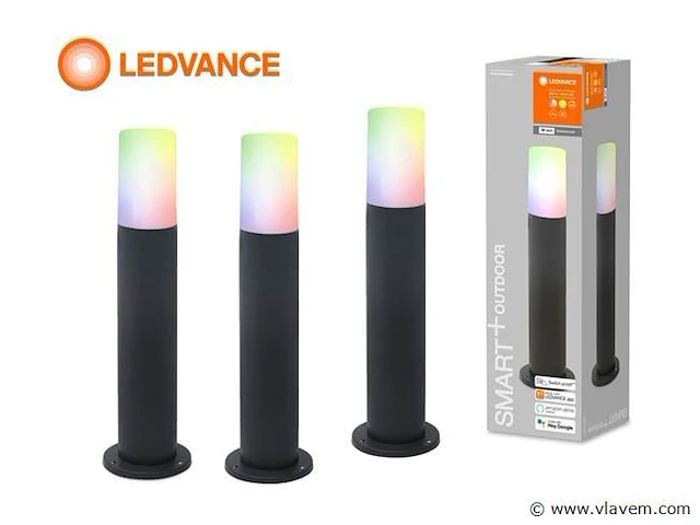 4 x ledvance smart + wifi tuinpaal, rgb+w / ip44 - afbeelding 1 van  7