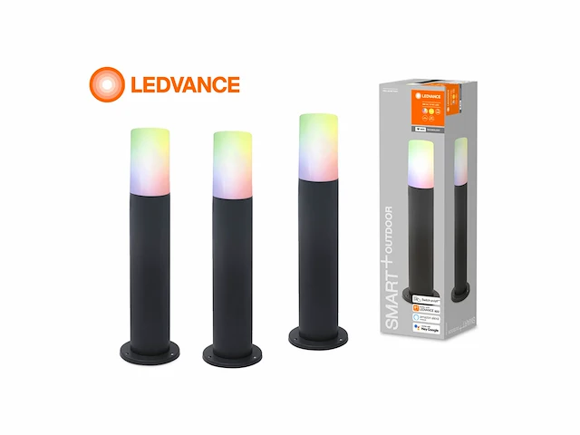 4 x ledvance smart + wifi tuinpaal, rgb+w / ip44 - afbeelding 1 van  9