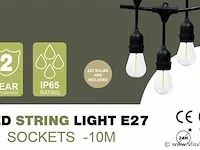 4 x lichtsnoer 10 m met 20 led-lampjes - afbeelding 2 van  4