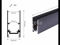 4 x magnetische opbouwrail 48v – 3 meter. - afbeelding 3 van  5