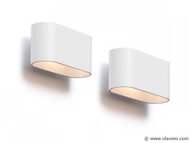 4 x maka wand lamp wit - afbeelding 1 van  8