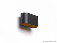 4 x maka wand lamp zwart/goud - afbeelding 3 van  10