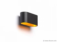4 x maka wand lamp zwart/goud - afbeelding 4 van  10