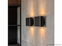 4 x maka wand lamp zwart/goud - afbeelding 5 van  10