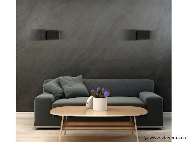 4 x maka wand lamp zwart/goud - afbeelding 6 van  10