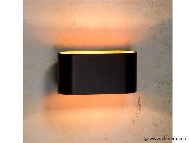 4 x maka wand lamp zwart/goud - afbeelding 7 van  10