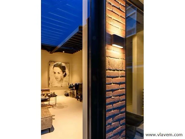 4 x maka wand lamp zwart/goud - afbeelding 9 van  10