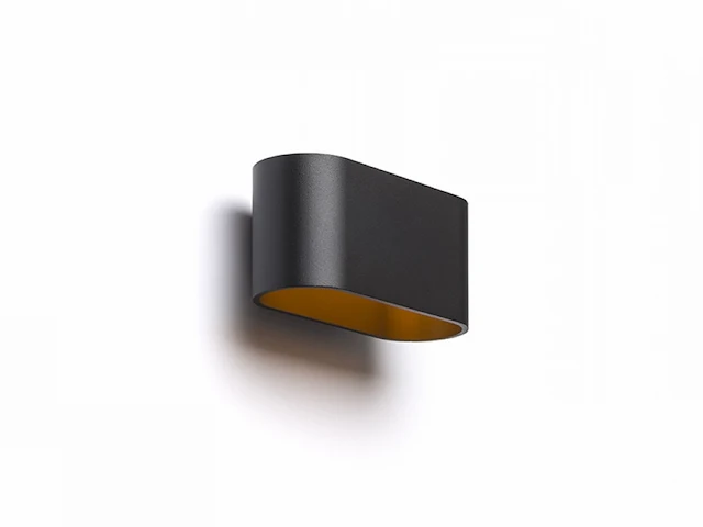 4 x maka wand lamp zwart/goud - afbeelding 3 van  10