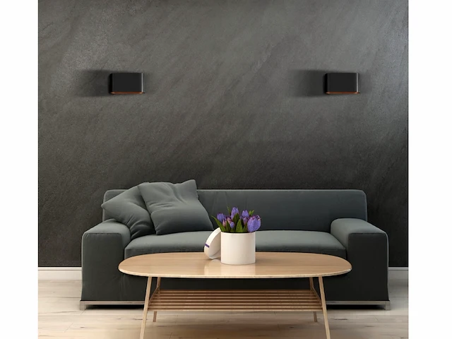4 x maka wand lamp zwart/goud - afbeelding 6 van  10