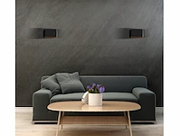 4 x maka wand lamp zwart/goud - afbeelding 6 van  10