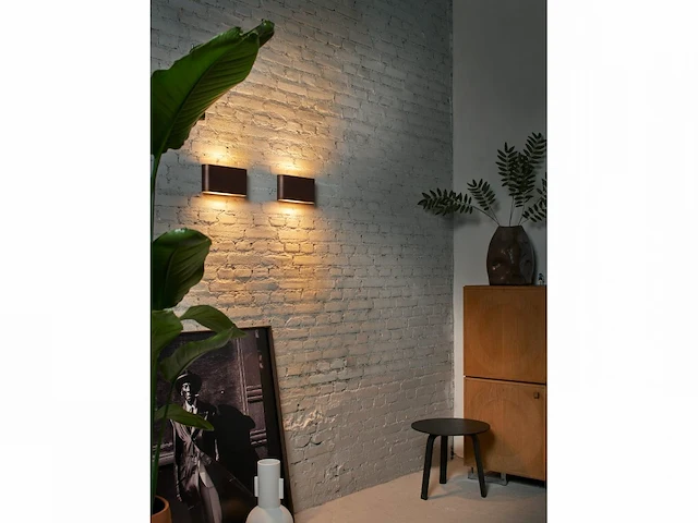 4 x maka wand lamp zwart/goud - afbeelding 8 van  10