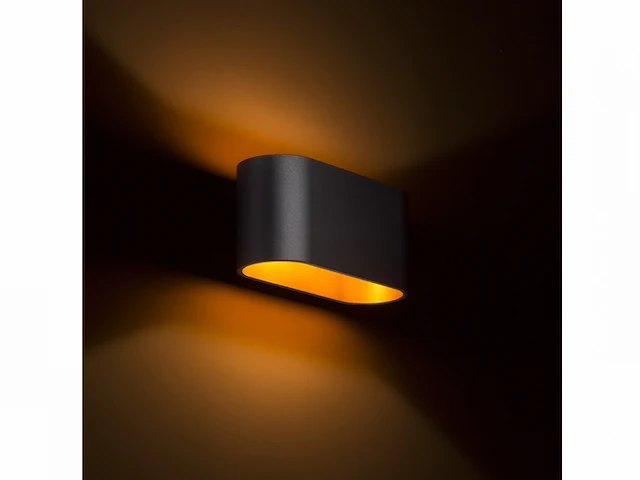 4 x maka wand lamp zwart/goud - afbeelding 10 van  10