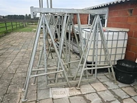 4 x metalen schraag in de hoogte verstelbaar - afbeelding 2 van  6