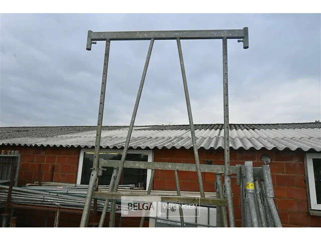 4 x metalen schraag in de hoogte verstelbaar - afbeelding 4 van  6