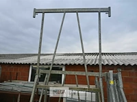 4 x metalen schraag in de hoogte verstelbaar - afbeelding 4 van  6