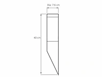 4 x mila a opaal buiten wandlamp rvs - afbeelding 3 van  6