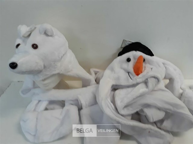 4 x muts-sjaal-wanten 3 in 1 2 assorti - afbeelding 2 van  3