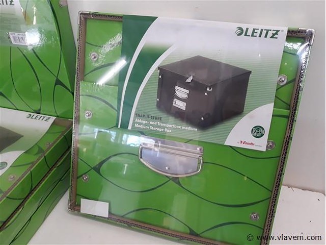 4 x opbergbox inklapbaar met deksel - afbeelding 2 van  2