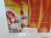 4 x parfum voor dames 100 ml sunrise hot + true sun - afbeelding 3 van  3