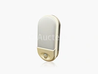 4 x plafondlamp (ovaal) met sensor 15w - 6500k koud wit - afbeelding 1 van  4