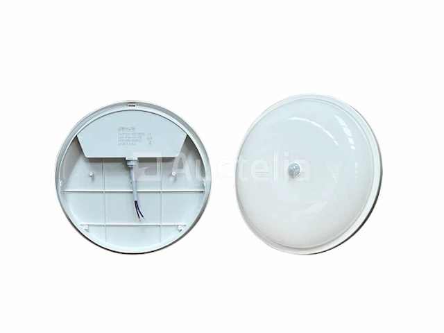 4 x plafondlamp (rond) met sensor 20w - 6500k koud wit - afbeelding 1 van  4