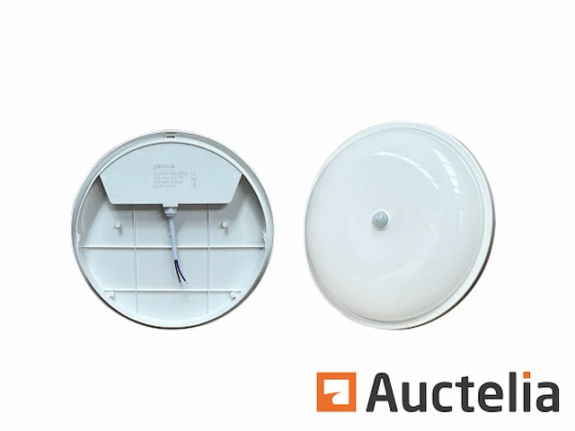 4 x plafondlamp (rond) met sensor 20w - 6500k koud wit - afbeelding 1 van  4